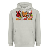 Moon Dust Peace Love Wine Heavyweight Hoodie - BundleAndBundleShop