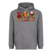 Storm Peace Love Wine Heavyweight Hoodie - BundleAndBundleShop