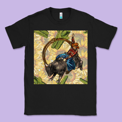 Rodeo Seamless Pattern Classic Tee Designed By Bundleandbundleshop