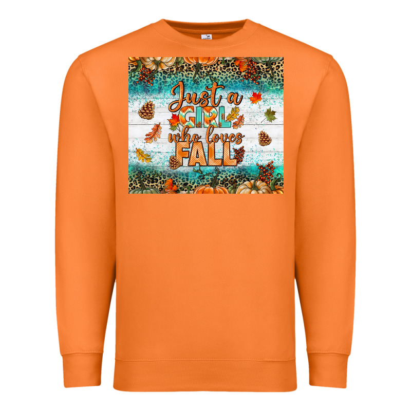 Just A Girl Who Loves Fall Tumbler Premium Sweatshirt by BundleAndBundleShop | Teevron