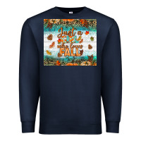 Navy Just A Girl Who Loves Fall Tumbler Premium Sweatshirt - BundleAndBundleShop