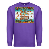 Purple Just A Girl Who Loves Fall Tumbler Premium Sweatshirt - BundleAndBundleShop