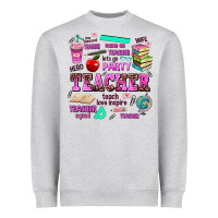 Heather Grey come on teacher lets go party Heavyweight Sweatshirt - AdoDesignShop