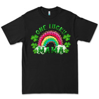 Black st patrick's day one lucky mama Premium Tee - RanaPortraitStore