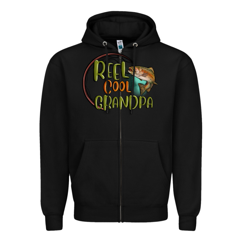 Reel Cool  Grandpa Zipper Hoodie by MaliasSmallBusiness | Teevron