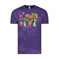 Cloud Purple mu first birthday Vintage Tee - AdoDesignShop