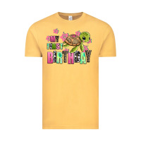 Vintage Mustard mu first birthday Vintage Tee - AdoDesignShop