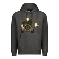 Charcoal Heather Gnomes Truck Car  Christmas Premium Hoodie - Bettercallsaul