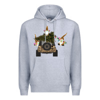 Heather Grey Gnomes Truck Car  Christmas Premium Hoodie - Bettercallsaul