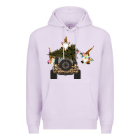 Lilac Gnomes Truck Car  Christmas Premium Hoodie - Bettercallsaul