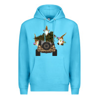 Ocean Blue Gnomes Truck Car  Christmas Premium Hoodie - Bettercallsaul