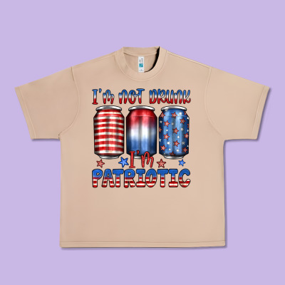 I'm Not Drunk I'm Patriotic Urban Heavy Tee Designed By Jahusdesignshop
