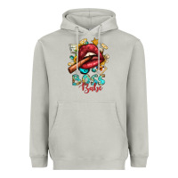 Moon Dust Western Boss Babe Cigar Lip Heavyweight Hoodie - BundleAndBundleShop