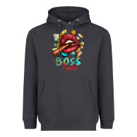 Smoke Western Boss Babe Cigar Lip Heavyweight Hoodie - BundleAndBundleShop