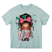 Afro Messy Bun Diva Life Heavy Core Tee | Teevron