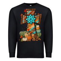 Black fall cross Premium Sweatshirt - BundleAndBundleShop