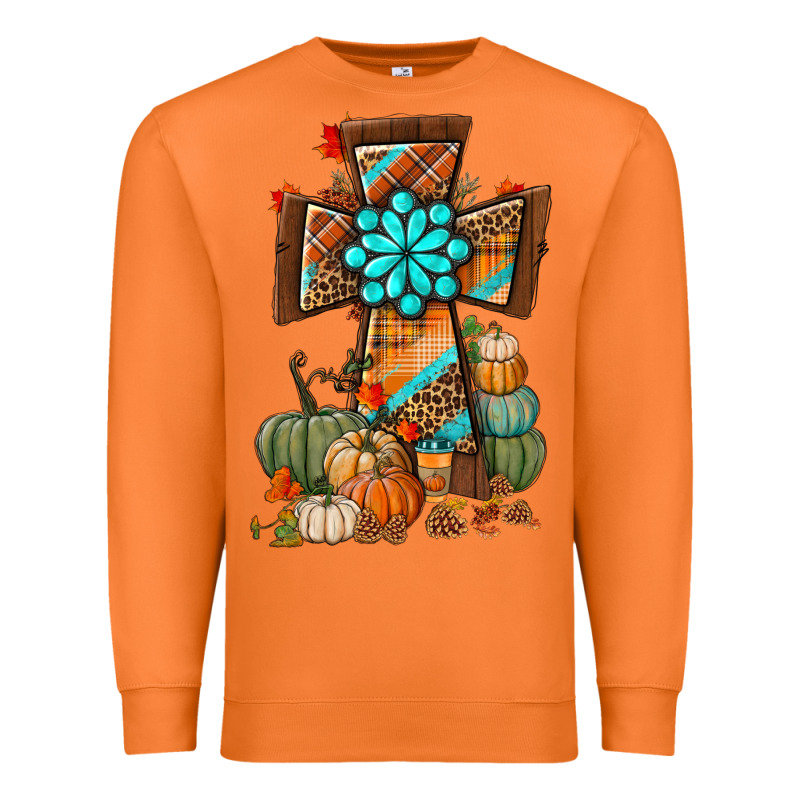 Fall Cross Premium Sweatshirt by BundleAndBundleShop | Teevron