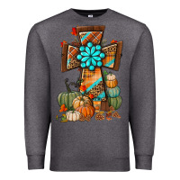 Charcoal Heather fall cross Premium Sweatshirt - BundleAndBundleShop