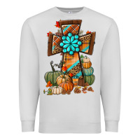 Dove Grey fall cross Premium Sweatshirt - BundleAndBundleShop