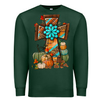 Sports Green fall cross Premium Sweatshirt - BundleAndBundleShop