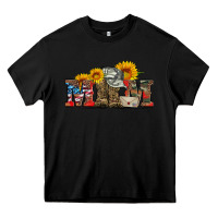 Black mom boots hat and sunflower Heavy Core Tee - Artiststas