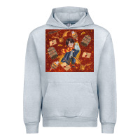 Heather Grey wizard boy with magic items Urban Hoodie - TumblerDesignByShophia