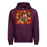 Mauve Wine wizard boy with magic items Urban Hoodie - TumblerDesignByShophia