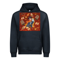 Navy wizard boy with magic items Urban Hoodie - TumblerDesignByShophia