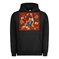 Pigment Black wizard boy with magic items Urban Hoodie - TumblerDesignByShophia