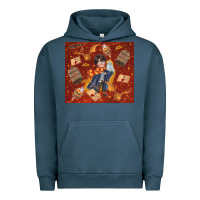 Pigment Midnight Navy wizard boy with magic items Urban Hoodie - TumblerDesignByShophia