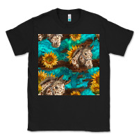 Black appaloosa horses and sunflowers seamless pattern Classic Tee - BundleAndBundleShop