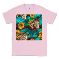 Bubblegum Pink appaloosa horses and sunflowers seamless pattern Classic Tee - BundleAndBundleShop