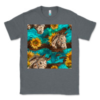 Charcoal Heather appaloosa horses and sunflowers seamless pattern Classic Tee - BundleAndBundleShop