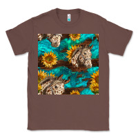 Chestnut appaloosa horses and sunflowers seamless pattern Classic Tee - BundleAndBundleShop