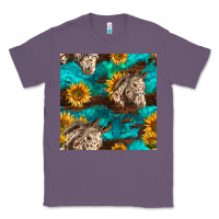Lavender appaloosa horses and sunflowers seamless pattern Classic Tee - BundleAndBundleShop