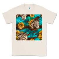 Natural appaloosa horses and sunflowers seamless pattern Classic Tee - BundleAndBundleShop
