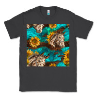 Smoke appaloosa horses and sunflowers seamless pattern Classic Tee - BundleAndBundleShop