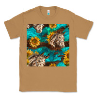 Toasted Coconut appaloosa horses and sunflowers seamless pattern Classic Tee - BundleAndBundleShop