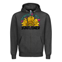 Charcoal Heather mommy' s little sunflower Zipper Hoodie - MaliasSmallBusiness
