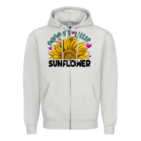 Dove Grey mommy' s little sunflower Zipper Hoodie - MaliasSmallBusiness