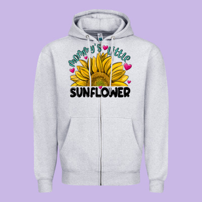 Mommy' S Little Sunflower Zipper Hoodie Designed By Maliassmallbusiness