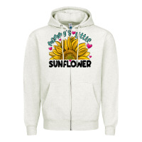 Oatmeal Heather mommy' s little sunflower Zipper Hoodie - MaliasSmallBusiness