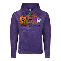 Cloud Purple happy halloween tooth Vintage Hoodie - RacoonDesign