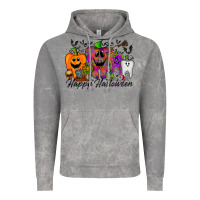 Cloud Rock happy halloween tooth Vintage Hoodie - RacoonDesign
