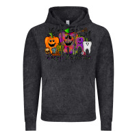 Vintage Black happy halloween tooth Vintage Hoodie - RacoonDesign