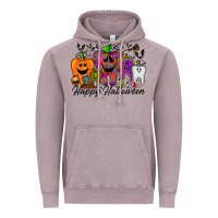 Vintage Zinc happy halloween tooth Vintage Hoodie - RacoonDesign