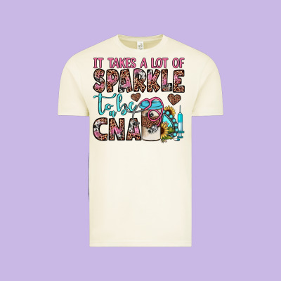 It Takes A Lot Of Sparkle To Be A Cna Vintage Tee Designed By Jahusdesignshop