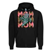 Black cheer mom Zipper Hoodie - MaliasSmallBusiness