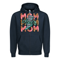 Navy cheer mom Zipper Hoodie - MaliasSmallBusiness