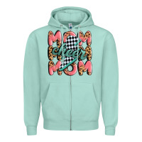 Seafoam cheer mom Zipper Hoodie - MaliasSmallBusiness